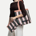 Pouch Recycled Nylon - Peach Frost & Khaki