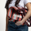 Shopper Recycled Nylon - Crimson & Cocoa