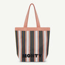 Shopper & Pouch Recycled Nylon Set - Peach Frost & Khaki