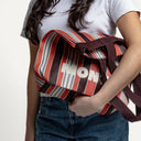 Shopper Recycled Nylon - Crimson & Cocoa